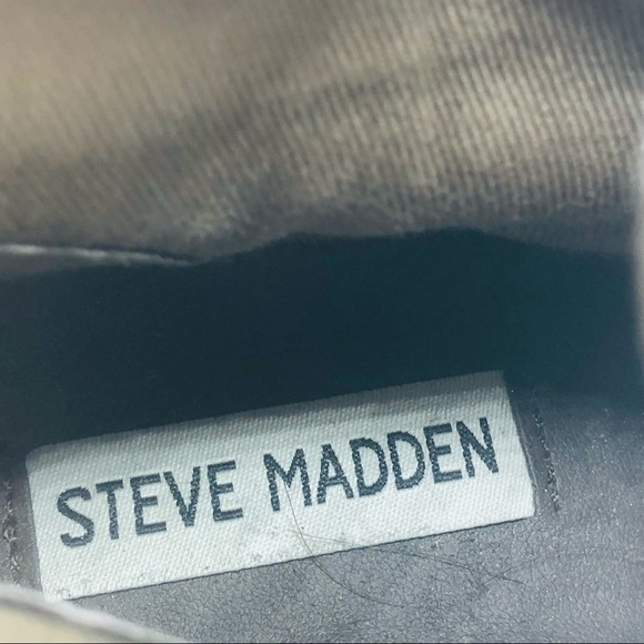 Steve Madden‎ RANCO fringe low heel leather round toe ankle booties taupe 6.5 - Picture 11 of 11